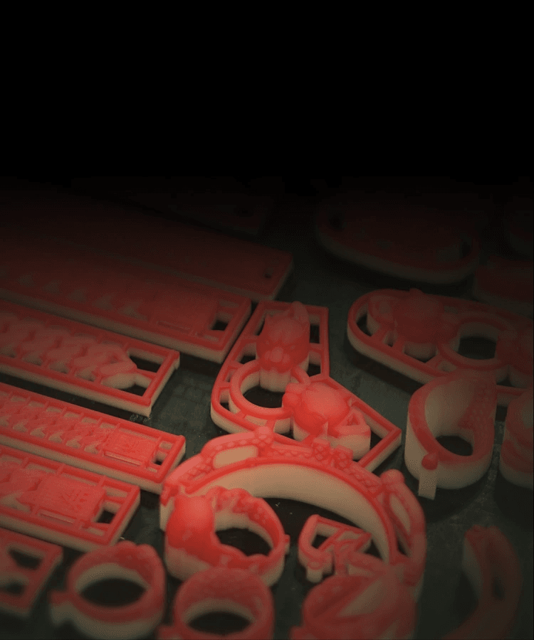 Wax pattern printed by WaxJet